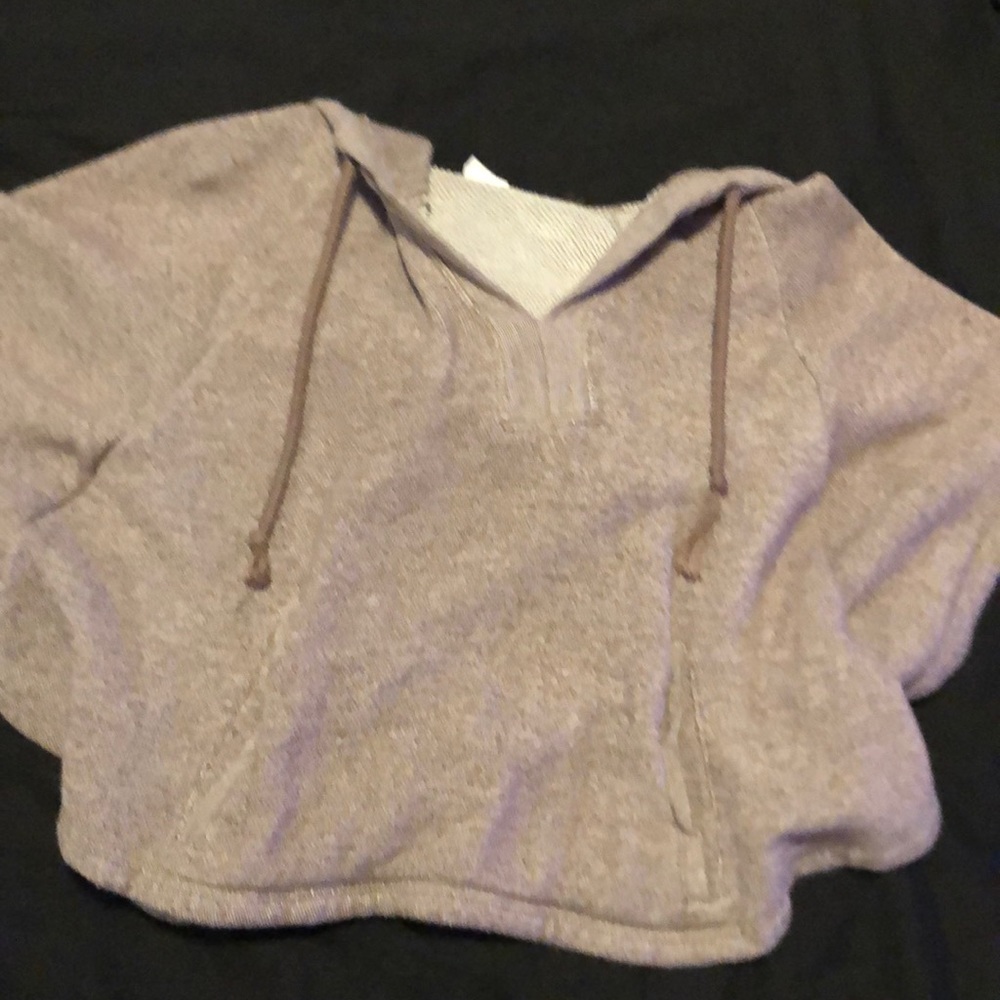 Crop top with hoodie